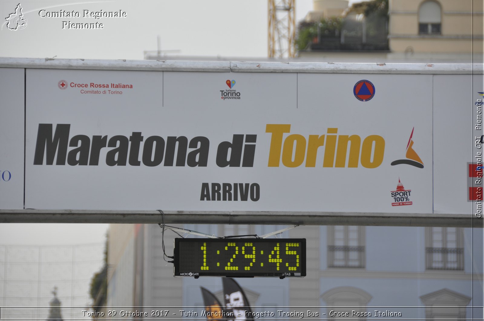 Torino 29 Ottobre 2017 - Turin Marathon - Progetto Tracing Bus - Croce Rossa Italiana- Comitato Regionale del Piemonte