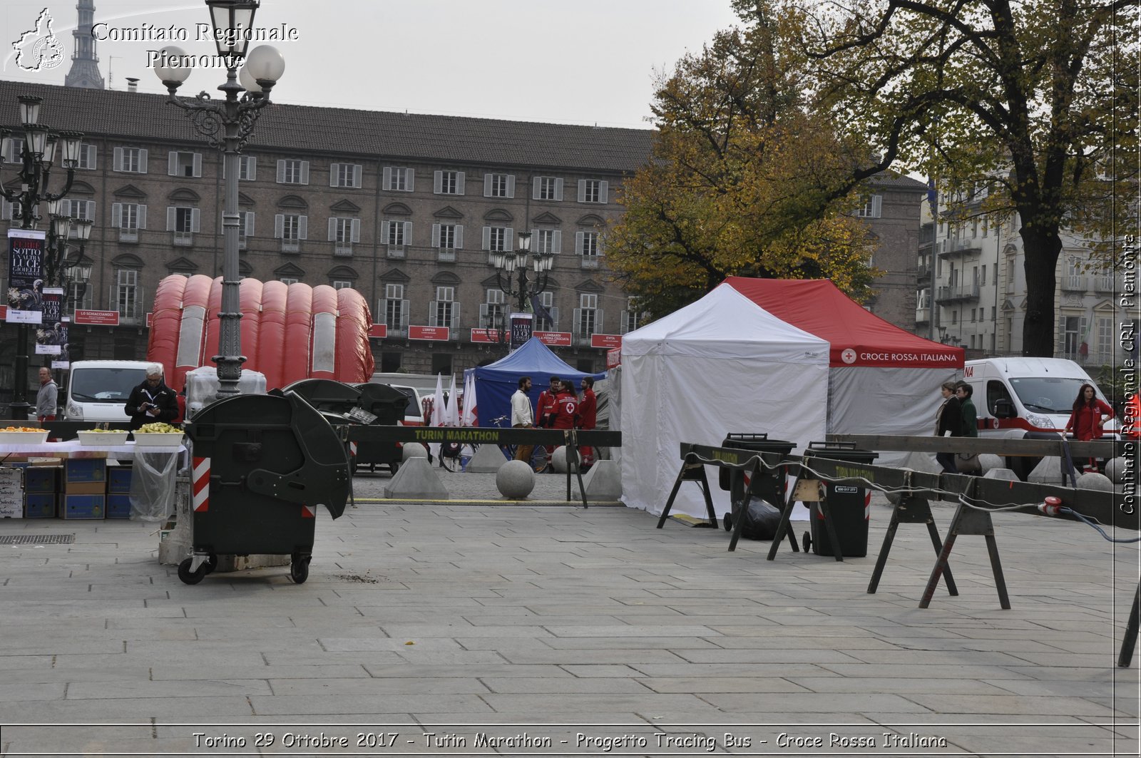 Torino 29 Ottobre 2017 - Turin Marathon - Progetto Tracing Bus - Croce Rossa Italiana- Comitato Regionale del Piemonte