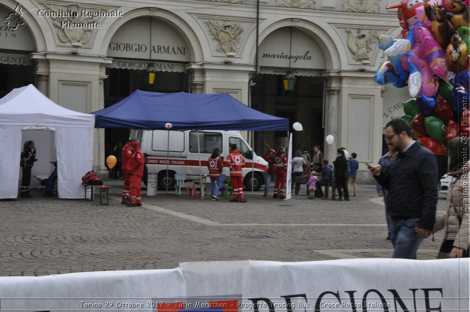 Torino 29 Ottobre 2017 - Turin Marathon - Progetto Tracing Bus - Croce Rossa Italiana- Comitato Regionale del Piemonte