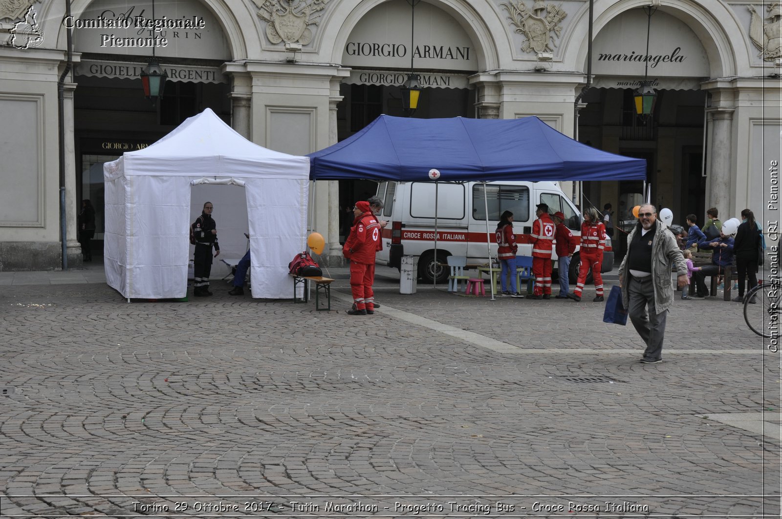 Torino 29 Ottobre 2017 - Turin Marathon - Progetto Tracing Bus - Croce Rossa Italiana- Comitato Regionale del Piemonte