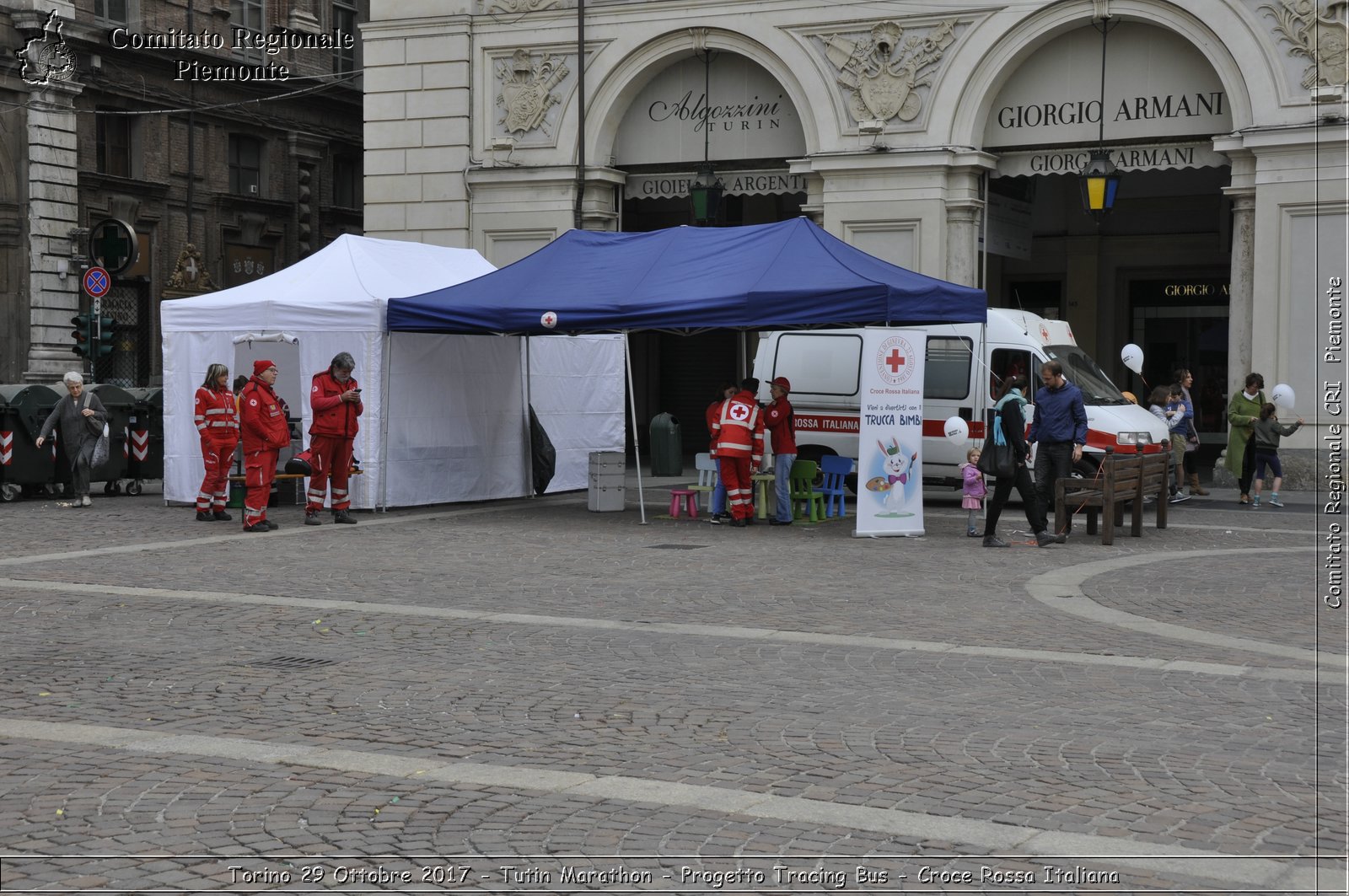 Torino 29 Ottobre 2017 - Turin Marathon - Progetto Tracing Bus - Croce Rossa Italiana- Comitato Regionale del Piemonte