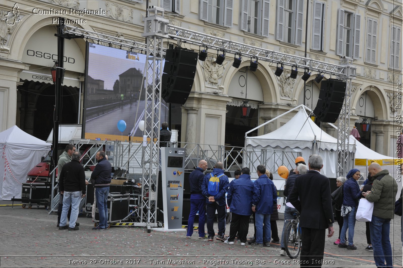 Torino 29 Ottobre 2017 - Turin Marathon - Progetto Tracing Bus - Croce Rossa Italiana- Comitato Regionale del Piemonte