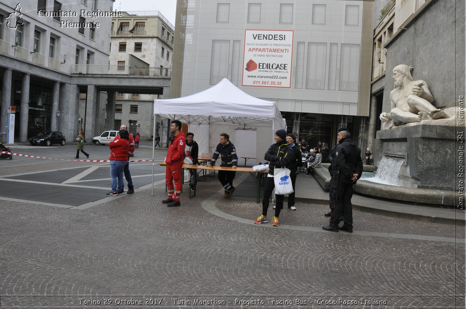 Torino 29 Ottobre 2017 - Turin Marathon - Progetto Tracing Bus - Croce Rossa Italiana- Comitato Regionale del Piemonte