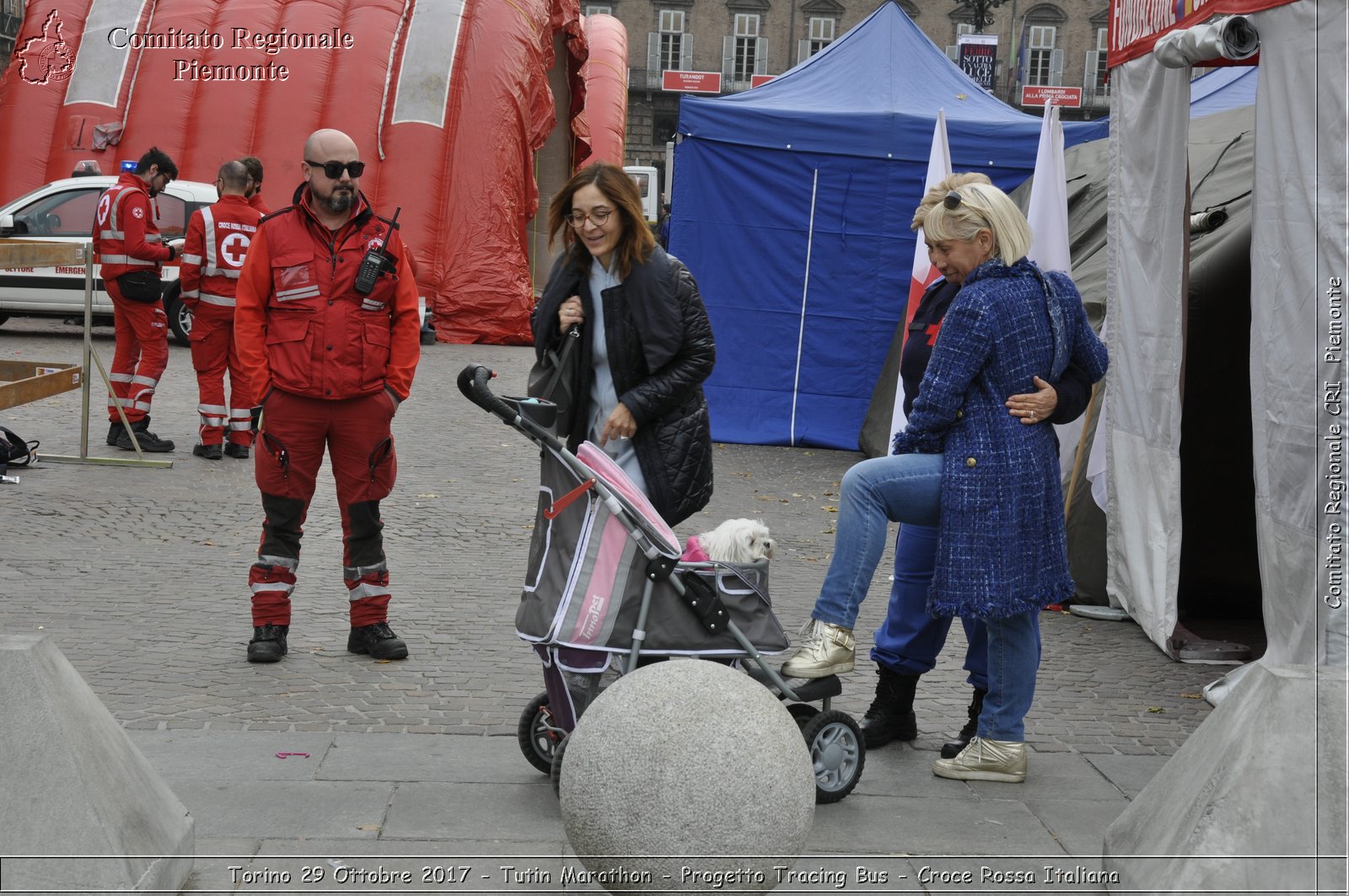 Torino 29 Ottobre 2017 - Turin Marathon - Progetto Tracing Bus - Croce Rossa Italiana- Comitato Regionale del Piemonte