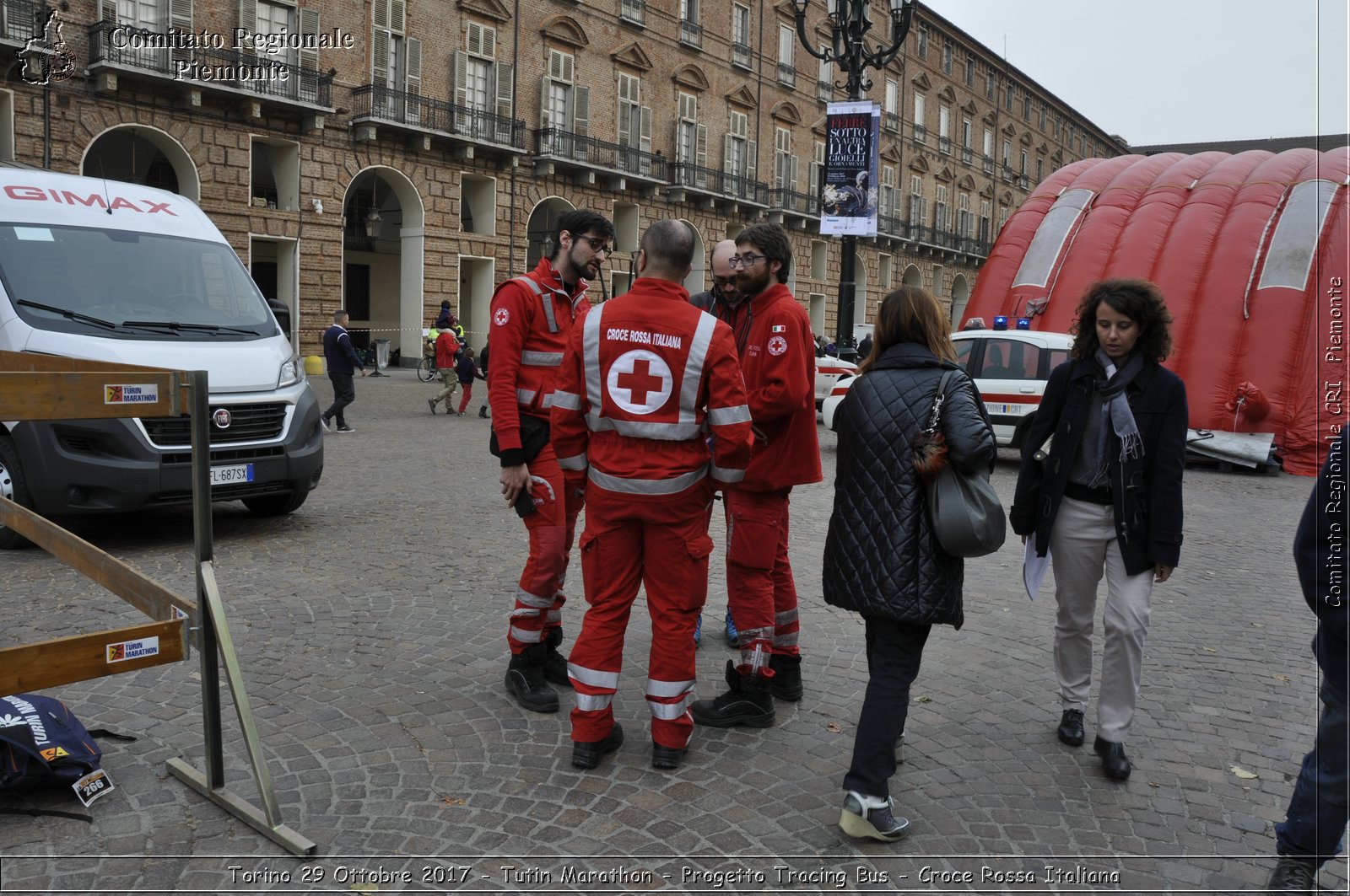 Torino 29 Ottobre 2017 - Turin Marathon - Progetto Tracing Bus - Croce Rossa Italiana- Comitato Regionale del Piemonte