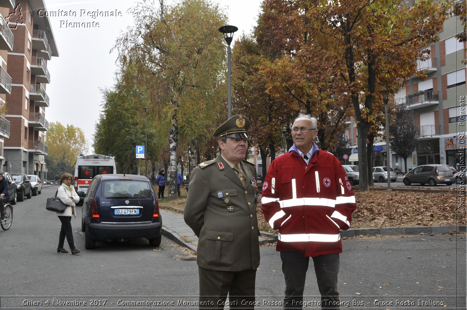 Torino 4 Novembre 2017 - Commemorazione Monumento Caduti Croce Rossa - Progetto Tracing Bus - Croce Rossa Italiana- Comitato Regionale del Piemonte