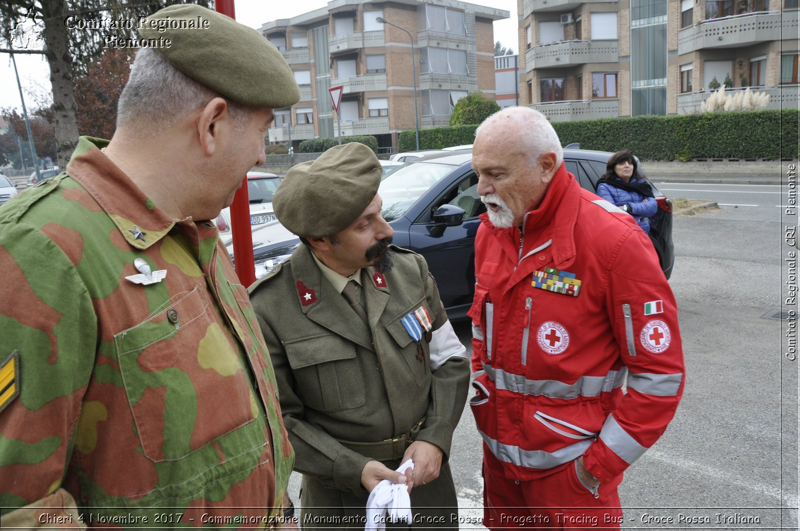 Torino 4 Novembre 2017 - Commemorazione Monumento Caduti Croce Rossa - Progetto Tracing Bus - Croce Rossa Italiana- Comitato Regionale del Piemonte