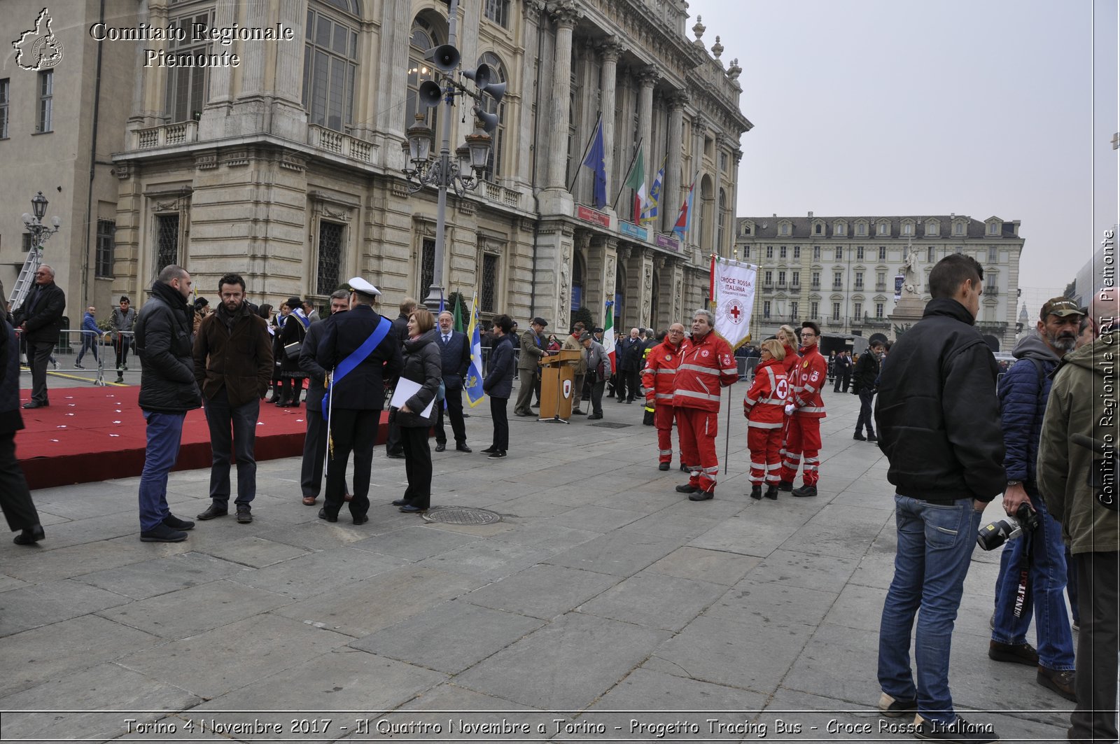 Torino 4 Novembre 2017 - Il Quattro Novembre a Torino - Progetto Tracing Bus - Croce Rossa Italiana- Comitato Regionale del Piemonte