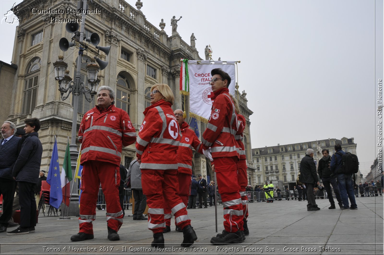 Torino 4 Novembre 2017 - Il Quattro Novembre a Torino - Progetto Tracing Bus - Croce Rossa Italiana- Comitato Regionale del Piemonte