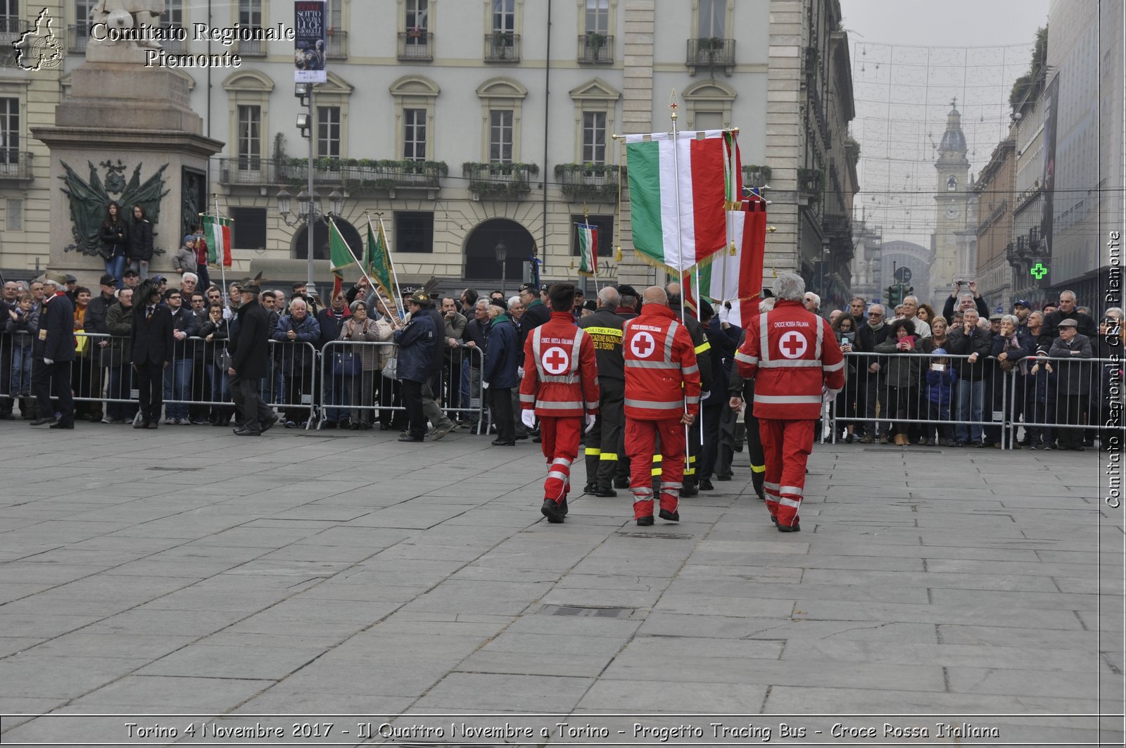 Torino 4 Novembre 2017 - Il Quattro Novembre a Torino - Progetto Tracing Bus - Croce Rossa Italiana- Comitato Regionale del Piemonte