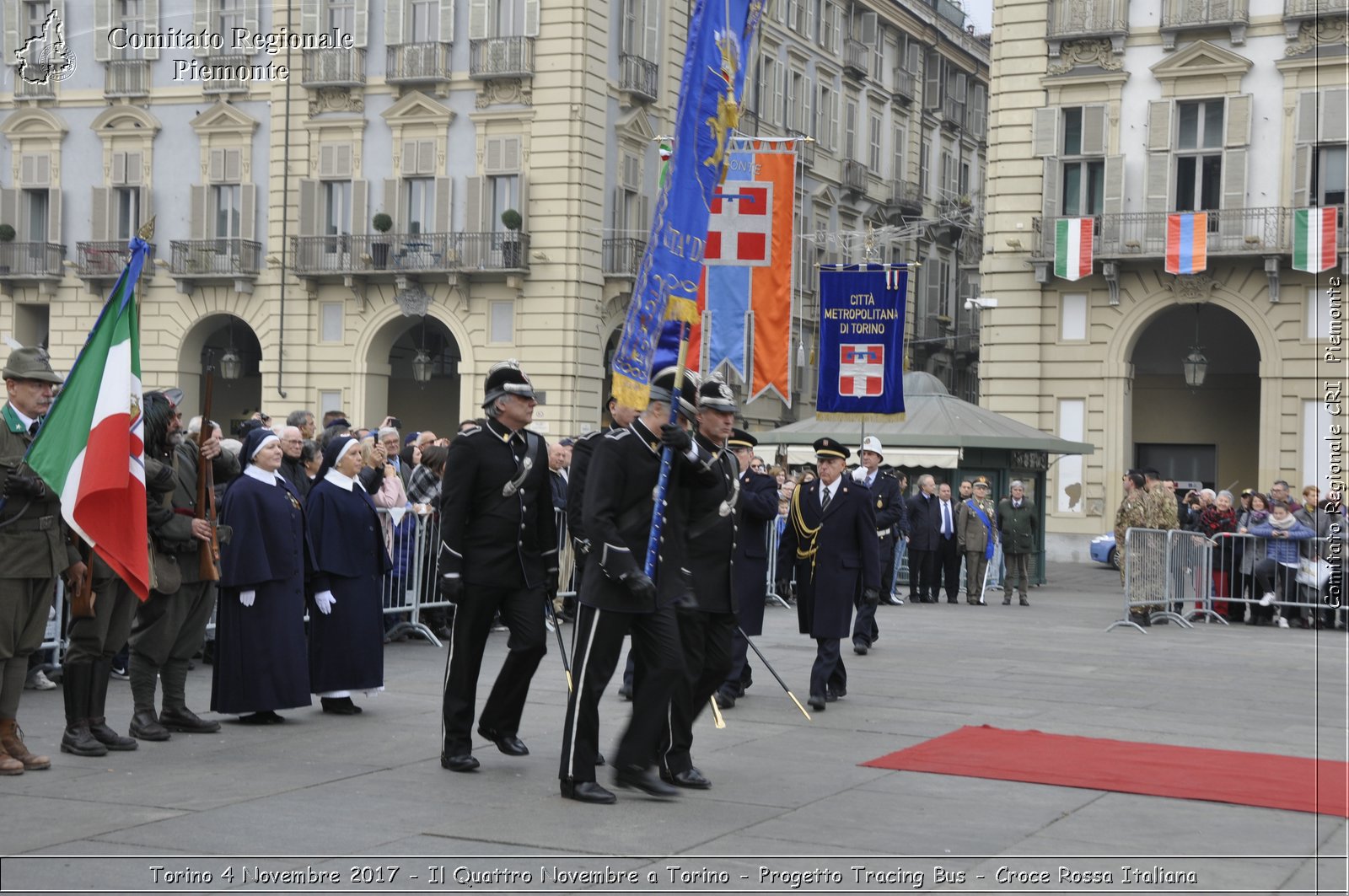 Torino 4 Novembre 2017 - Il Quattro Novembre a Torino - Progetto Tracing Bus - Croce Rossa Italiana- Comitato Regionale del Piemonte