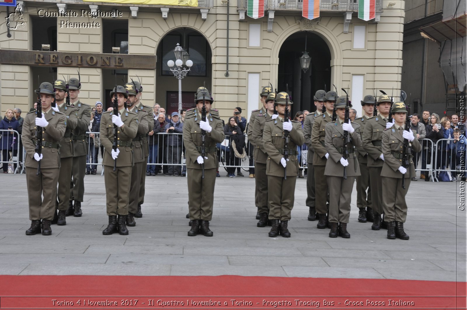 Torino 4 Novembre 2017 - Il Quattro Novembre a Torino - Progetto Tracing Bus - Croce Rossa Italiana- Comitato Regionale del Piemonte