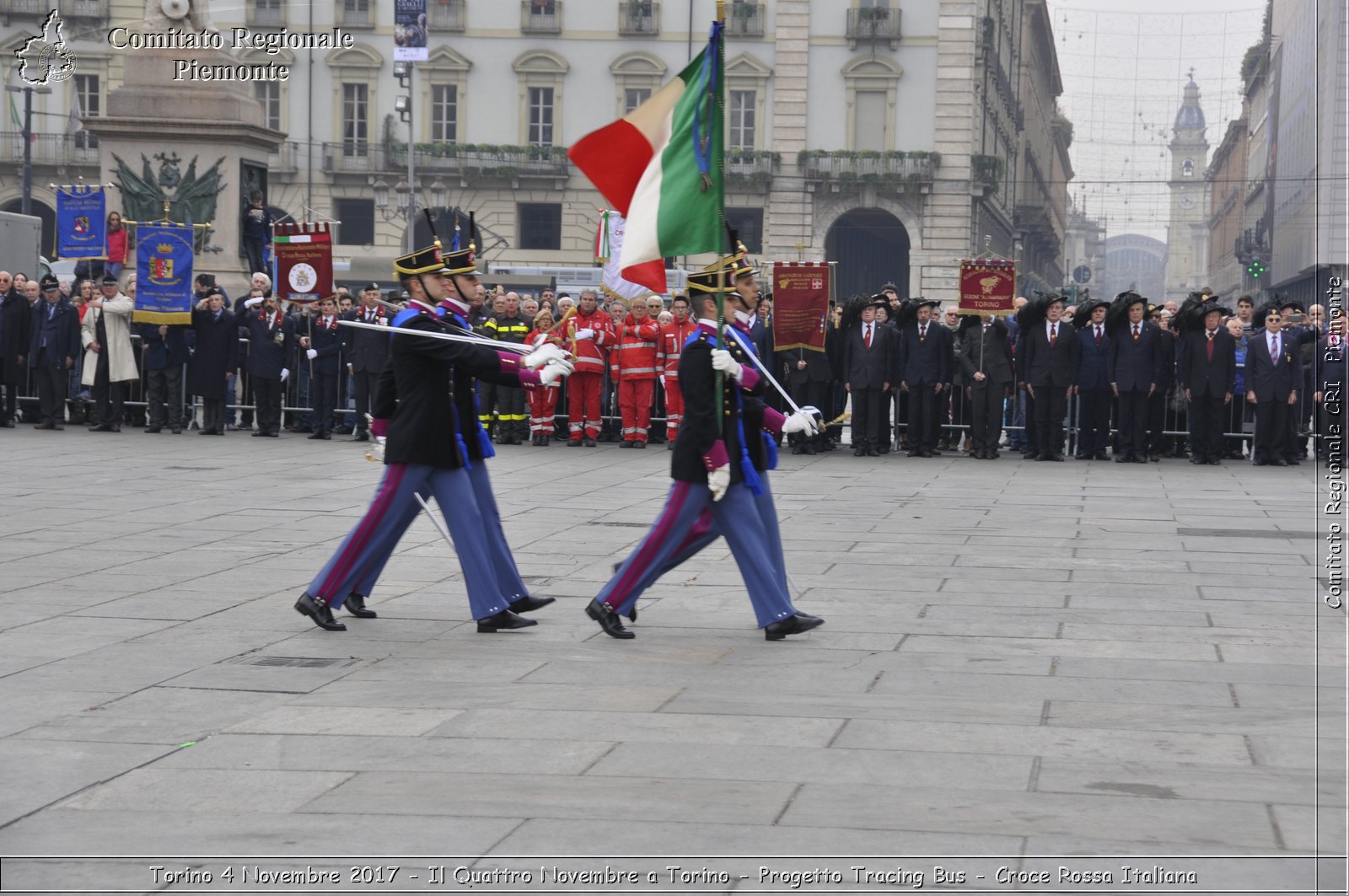 Torino 4 Novembre 2017 - Il Quattro Novembre a Torino - Progetto Tracing Bus - Croce Rossa Italiana- Comitato Regionale del Piemonte