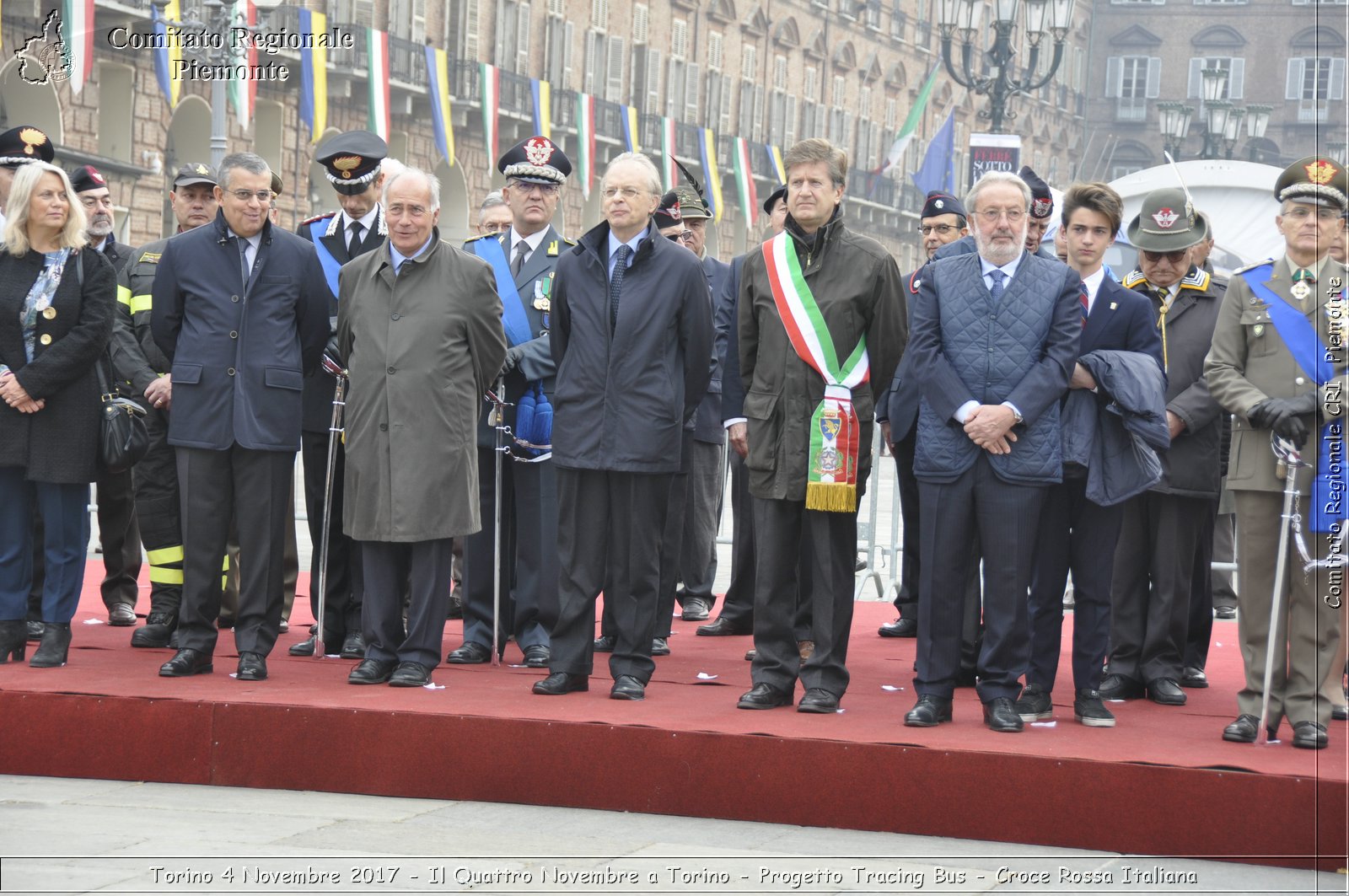 Torino 4 Novembre 2017 - Il Quattro Novembre a Torino - Progetto Tracing Bus - Croce Rossa Italiana- Comitato Regionale del Piemonte