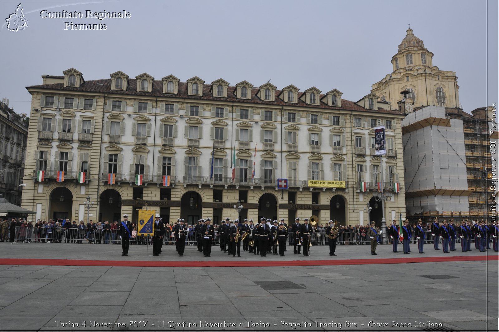 Torino 4 Novembre 2017 - Il Quattro Novembre a Torino - Progetto Tracing Bus - Croce Rossa Italiana- Comitato Regionale del Piemonte