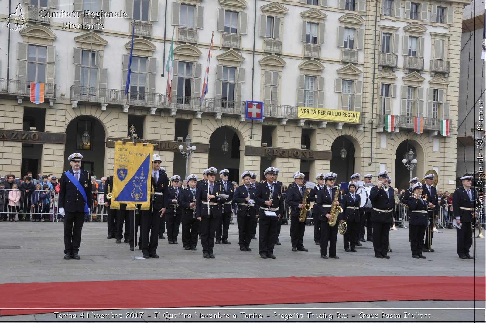 Torino 4 Novembre 2017 - Il Quattro Novembre a Torino - Progetto Tracing Bus - Croce Rossa Italiana- Comitato Regionale del Piemonte