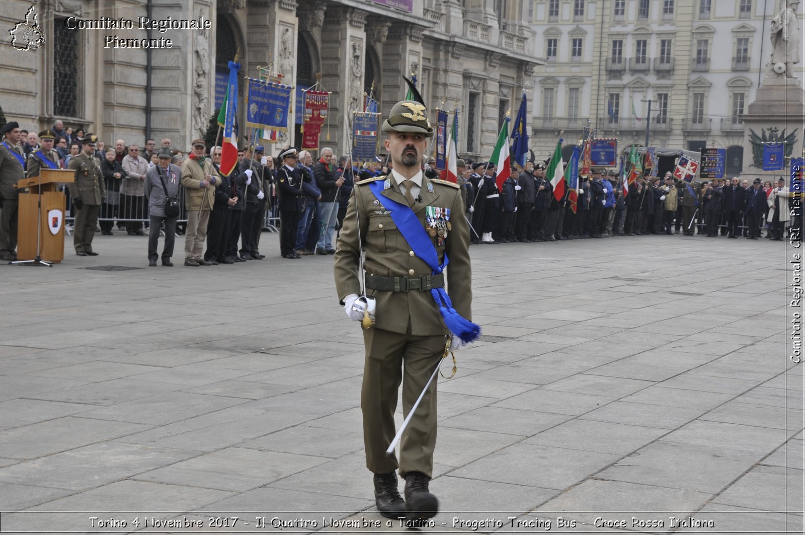 Torino 4 Novembre 2017 - Il Quattro Novembre a Torino - Progetto Tracing Bus - Croce Rossa Italiana- Comitato Regionale del Piemonte