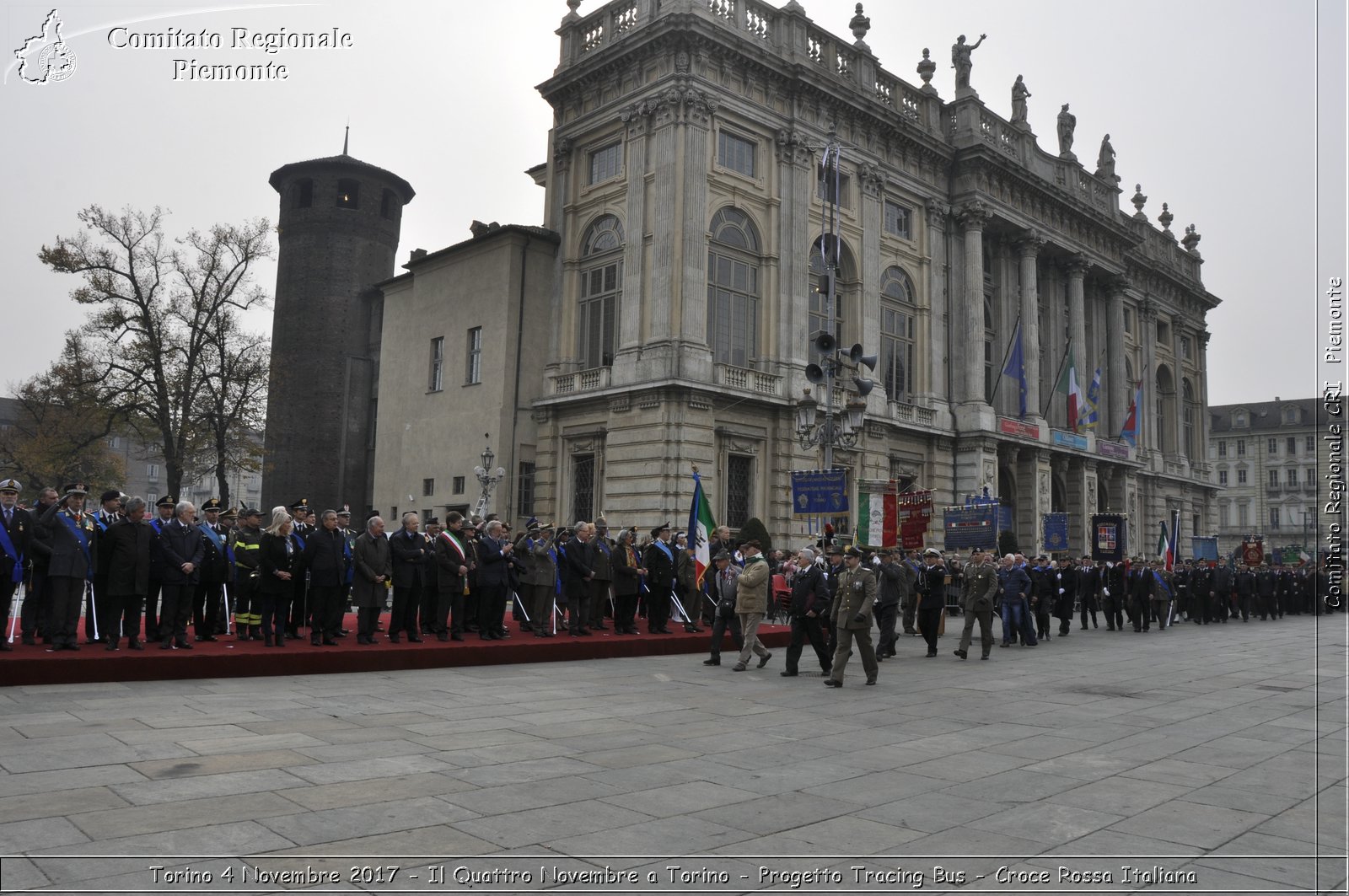 Torino 4 Novembre 2017 - Il Quattro Novembre a Torino - Progetto Tracing Bus - Croce Rossa Italiana- Comitato Regionale del Piemonte