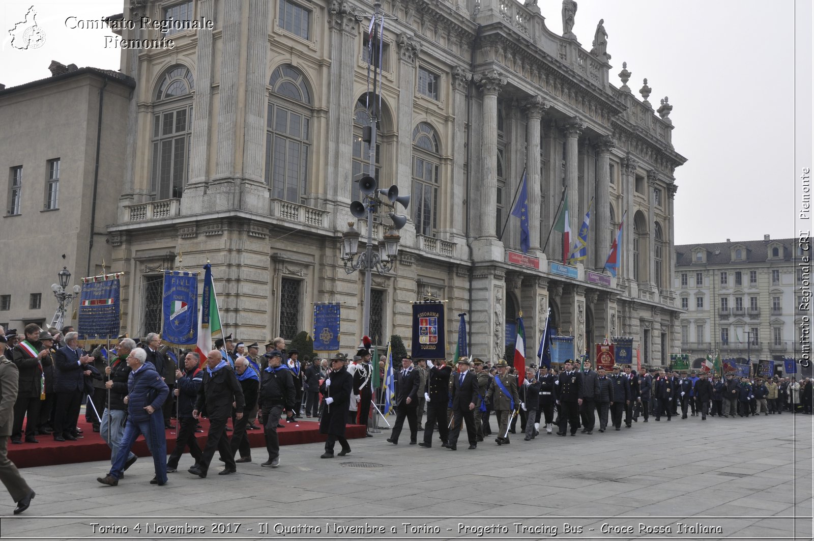 Torino 4 Novembre 2017 - Il Quattro Novembre a Torino - Progetto Tracing Bus - Croce Rossa Italiana- Comitato Regionale del Piemonte