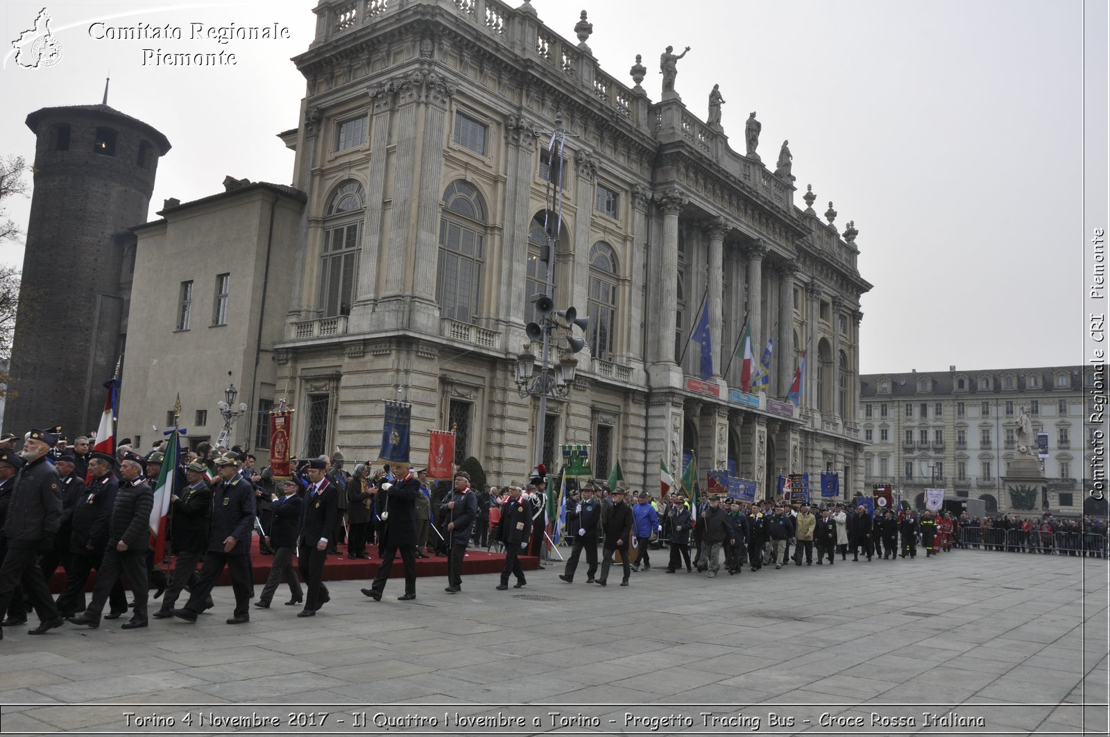 Torino 4 Novembre 2017 - Il Quattro Novembre a Torino - Progetto Tracing Bus - Croce Rossa Italiana- Comitato Regionale del Piemonte