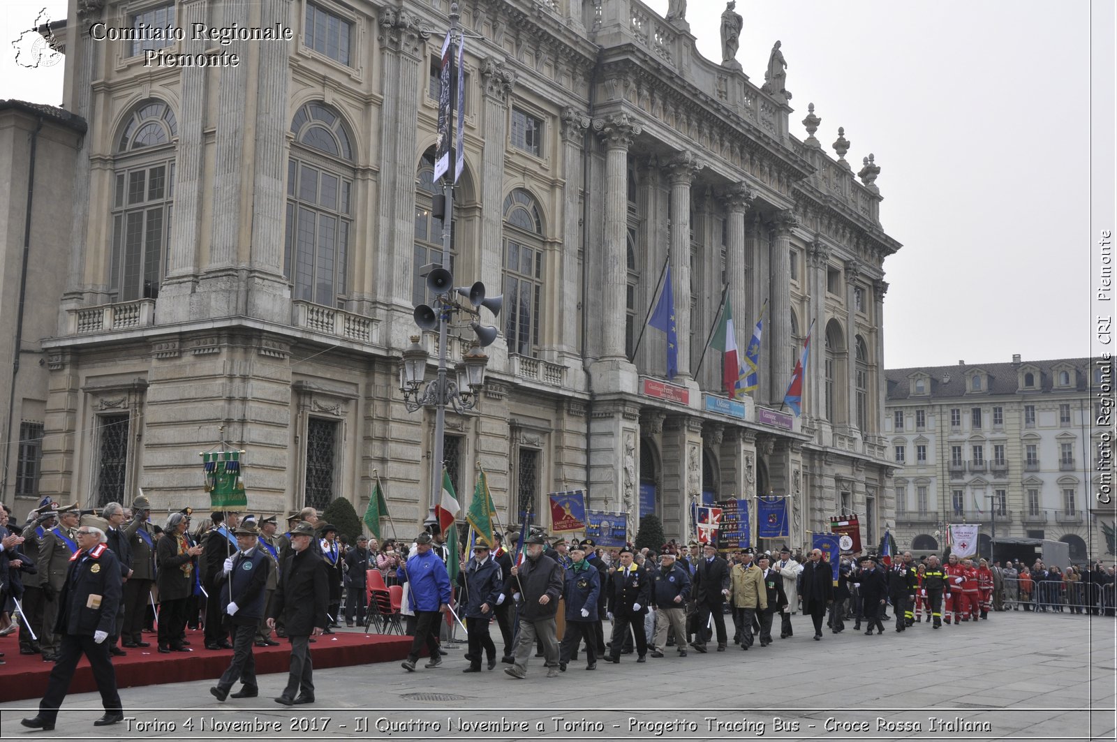 Torino 4 Novembre 2017 - Il Quattro Novembre a Torino - Progetto Tracing Bus - Croce Rossa Italiana- Comitato Regionale del Piemonte