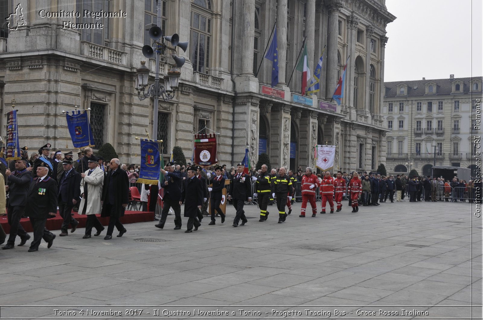 Torino 4 Novembre 2017 - Il Quattro Novembre a Torino - Progetto Tracing Bus - Croce Rossa Italiana- Comitato Regionale del Piemonte