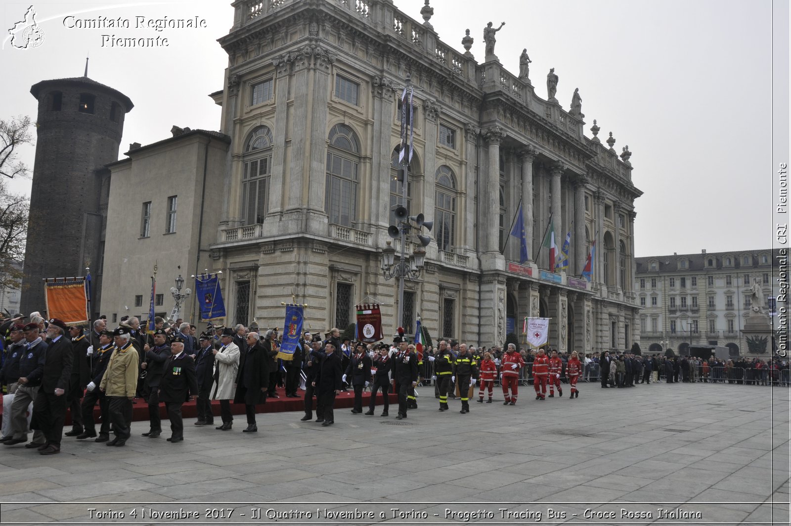 Torino 4 Novembre 2017 - Il Quattro Novembre a Torino - Progetto Tracing Bus - Croce Rossa Italiana- Comitato Regionale del Piemonte