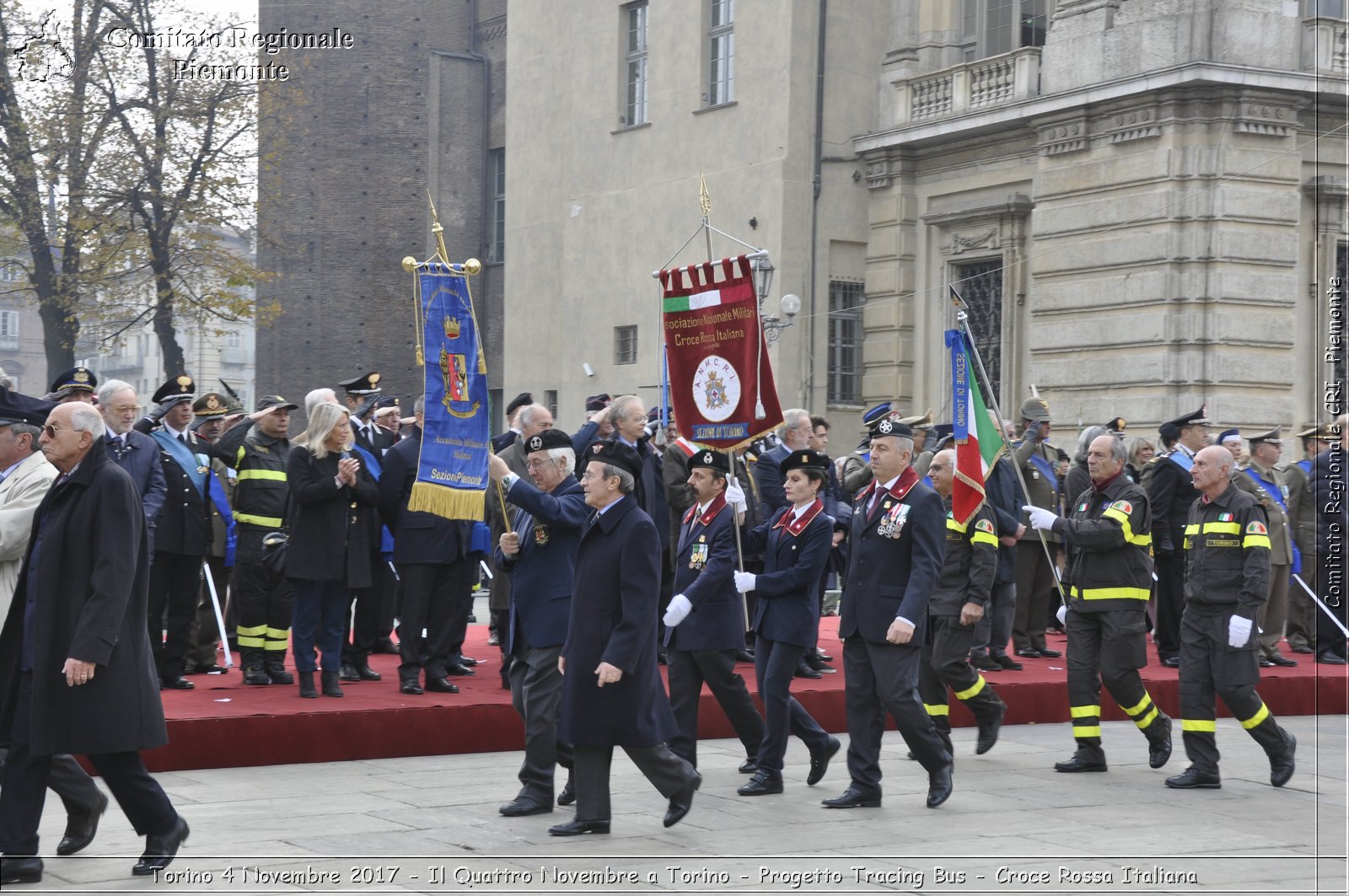 Torino 4 Novembre 2017 - Il Quattro Novembre a Torino - Progetto Tracing Bus - Croce Rossa Italiana- Comitato Regionale del Piemonte