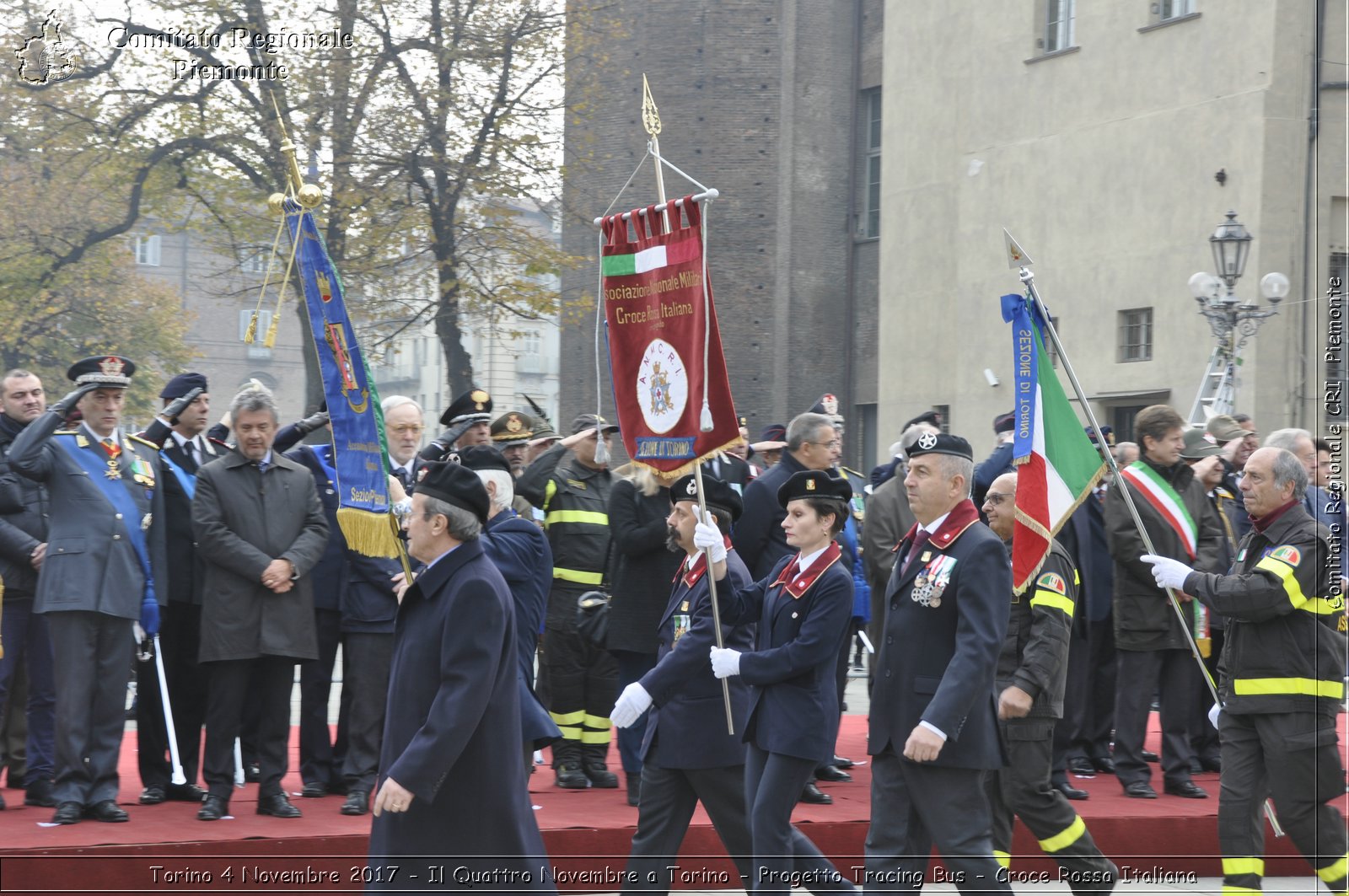 Torino 4 Novembre 2017 - Il Quattro Novembre a Torino - Progetto Tracing Bus - Croce Rossa Italiana- Comitato Regionale del Piemonte