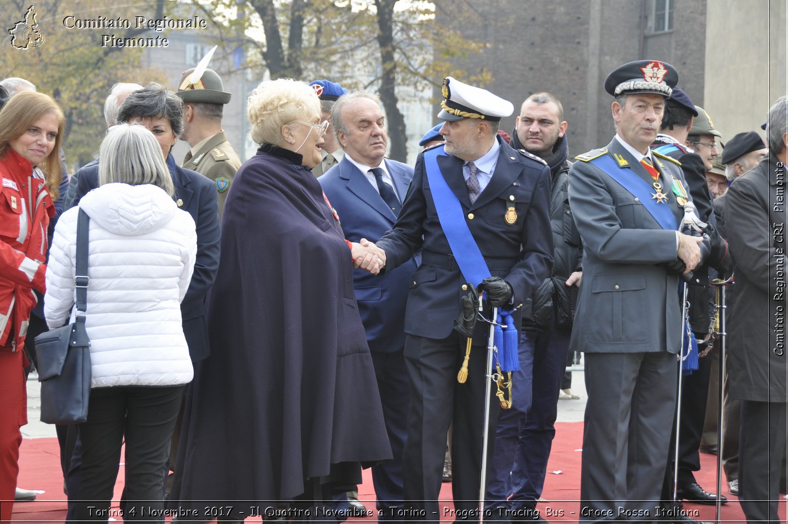 Torino 4 Novembre 2017 - Il Quattro Novembre a Torino - Progetto Tracing Bus - Croce Rossa Italiana- Comitato Regionale del Piemonte