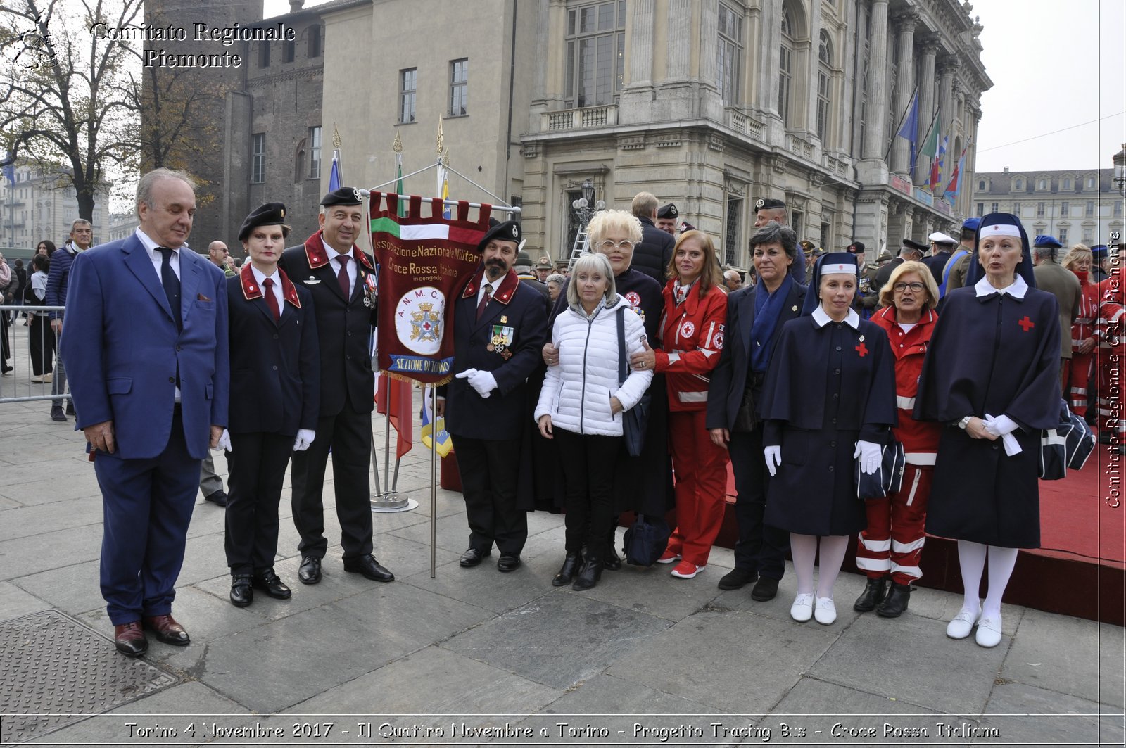 Torino 4 Novembre 2017 - Il Quattro Novembre a Torino - Progetto Tracing Bus - Croce Rossa Italiana- Comitato Regionale del Piemonte