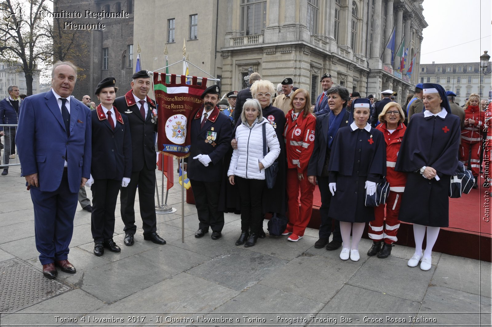 Torino 4 Novembre 2017 - Il Quattro Novembre a Torino - Progetto Tracing Bus - Croce Rossa Italiana- Comitato Regionale del Piemonte