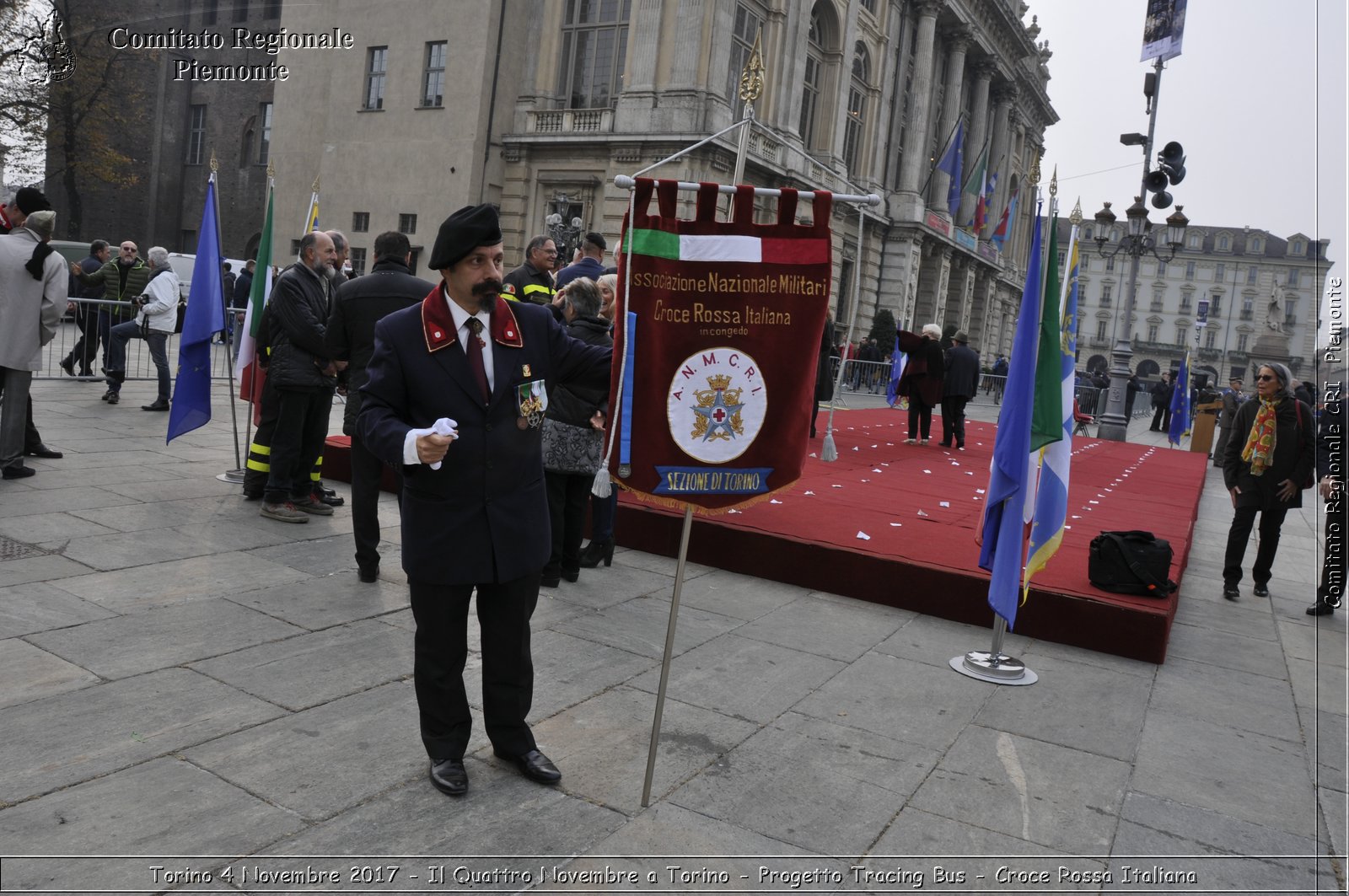 Torino 4 Novembre 2017 - Il Quattro Novembre a Torino - Progetto Tracing Bus - Croce Rossa Italiana- Comitato Regionale del Piemonte