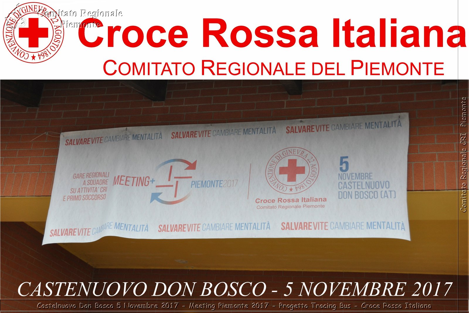 Castelniovo Don Bosco 5 Novembre 2017 - Meeting Piemonte 2017 - Progetto Tracing Bus - Croce Rossa Italiana- Comitato Regionale del Piemonte