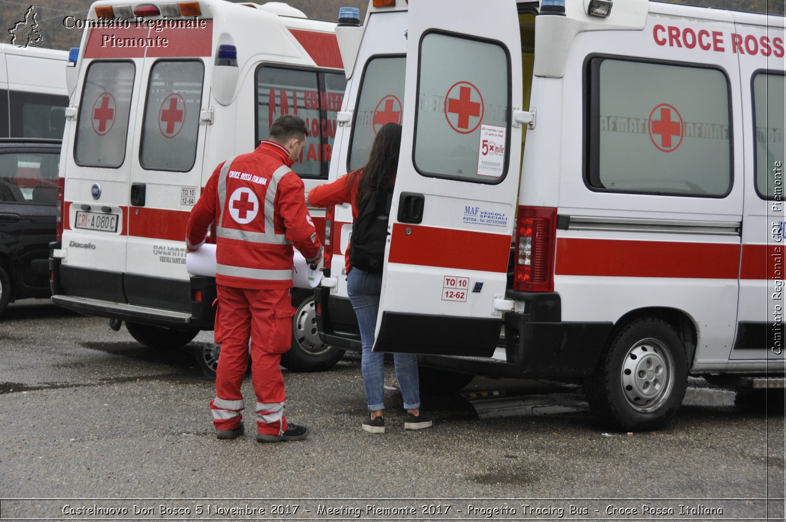 Castelniovo Don Bosco 5 Novembre 2017 - Meeting Piemonte 2017 - Progetto Tracing Bus - Croce Rossa Italiana- Comitato Regionale del Piemonte