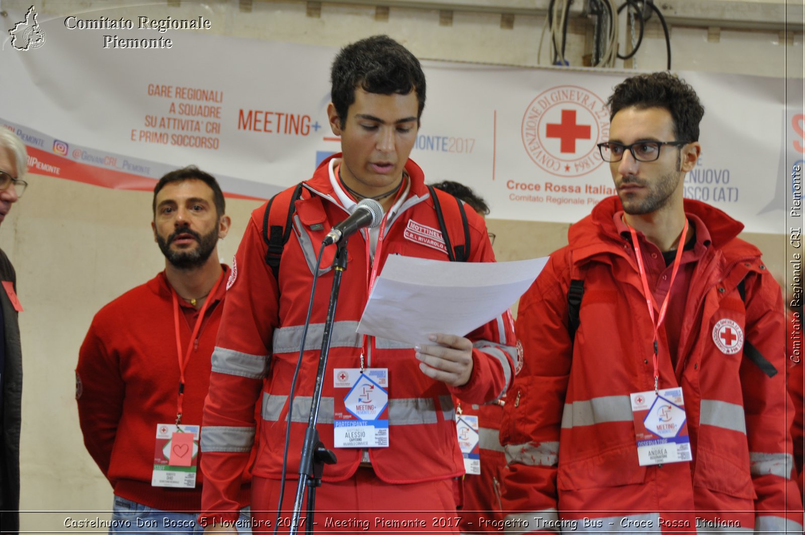 Castelniovo Don Bosco 5 Novembre 2017 - Meeting Piemonte 2017 - Progetto Tracing Bus - Croce Rossa Italiana- Comitato Regionale del Piemonte