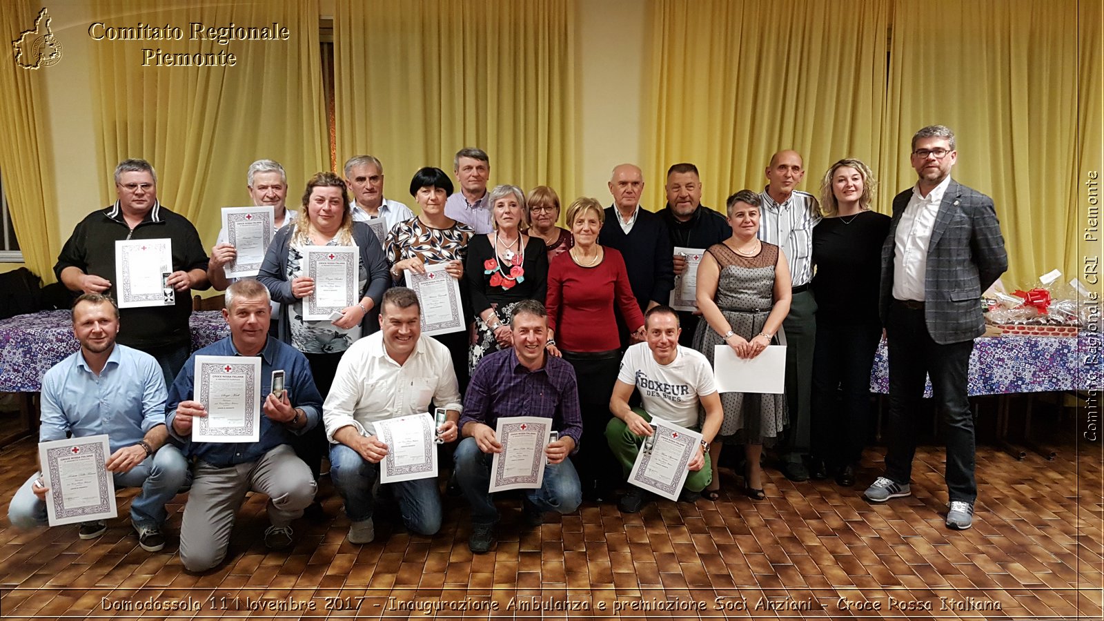 Domodossola 11 Novembre 2017 - Inaugurazione Ambulanza e premiazione Soci Anziani - Croce Rossa Italiana- Comitato Regionale del Piemonte