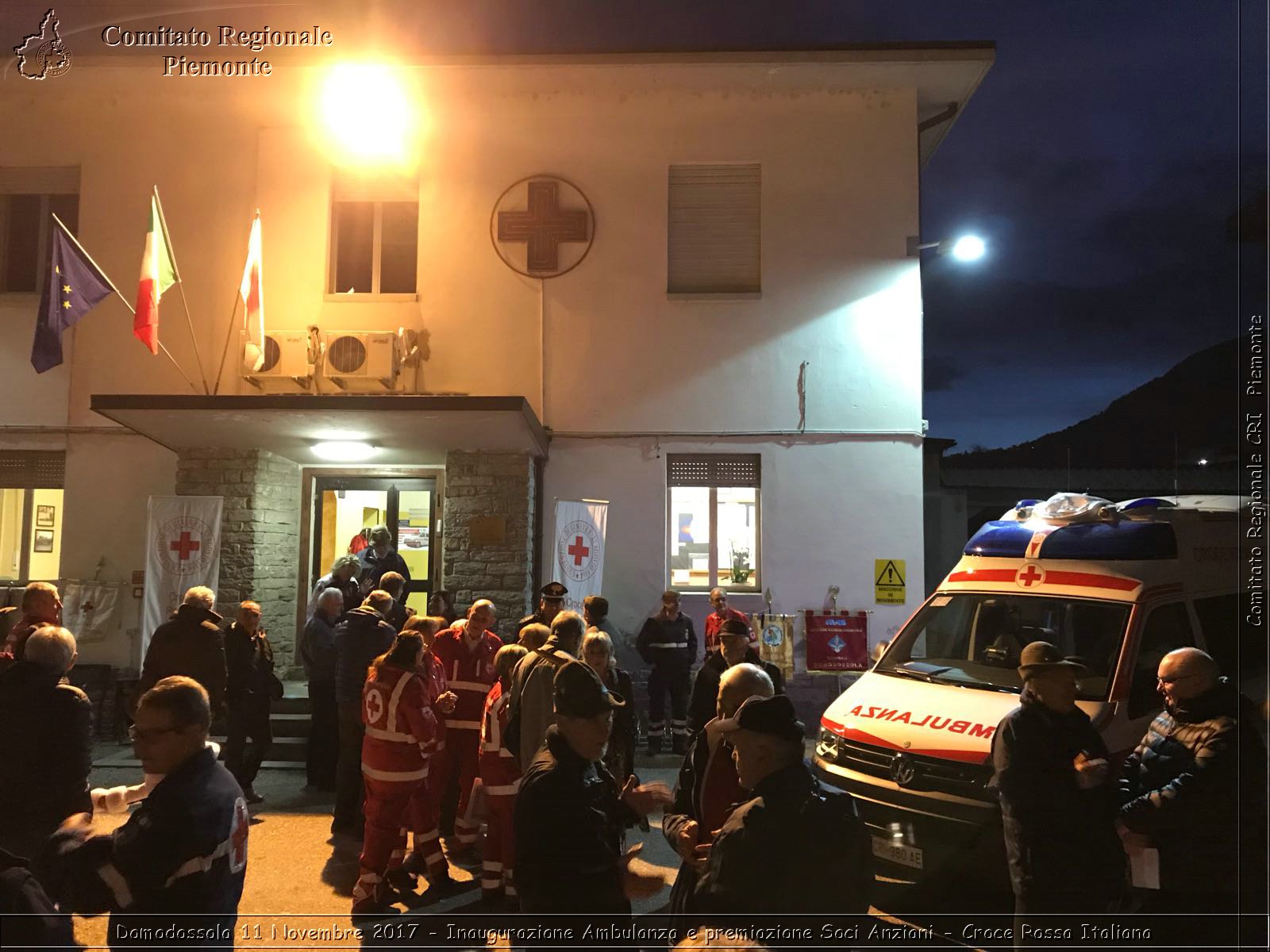 Domodossola 11 Novembre 2017 - Inaugurazione Ambulanza e premiazione Soci Anziani - Croce Rossa Italiana- Comitato Regionale del Piemonte