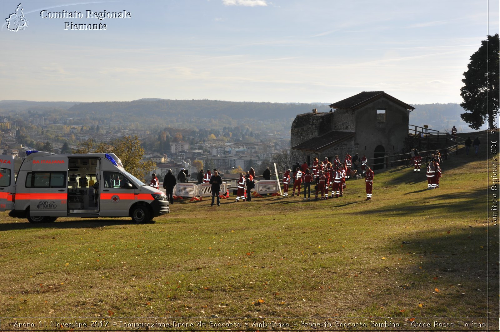 Arona 11 Novembre 2017 - Inaugurazione Drone da Soccorso e Ambulanza - Progetto Soccorso Bambino - Croce Rossa Italiana- Comitato Regionale del Piemonte