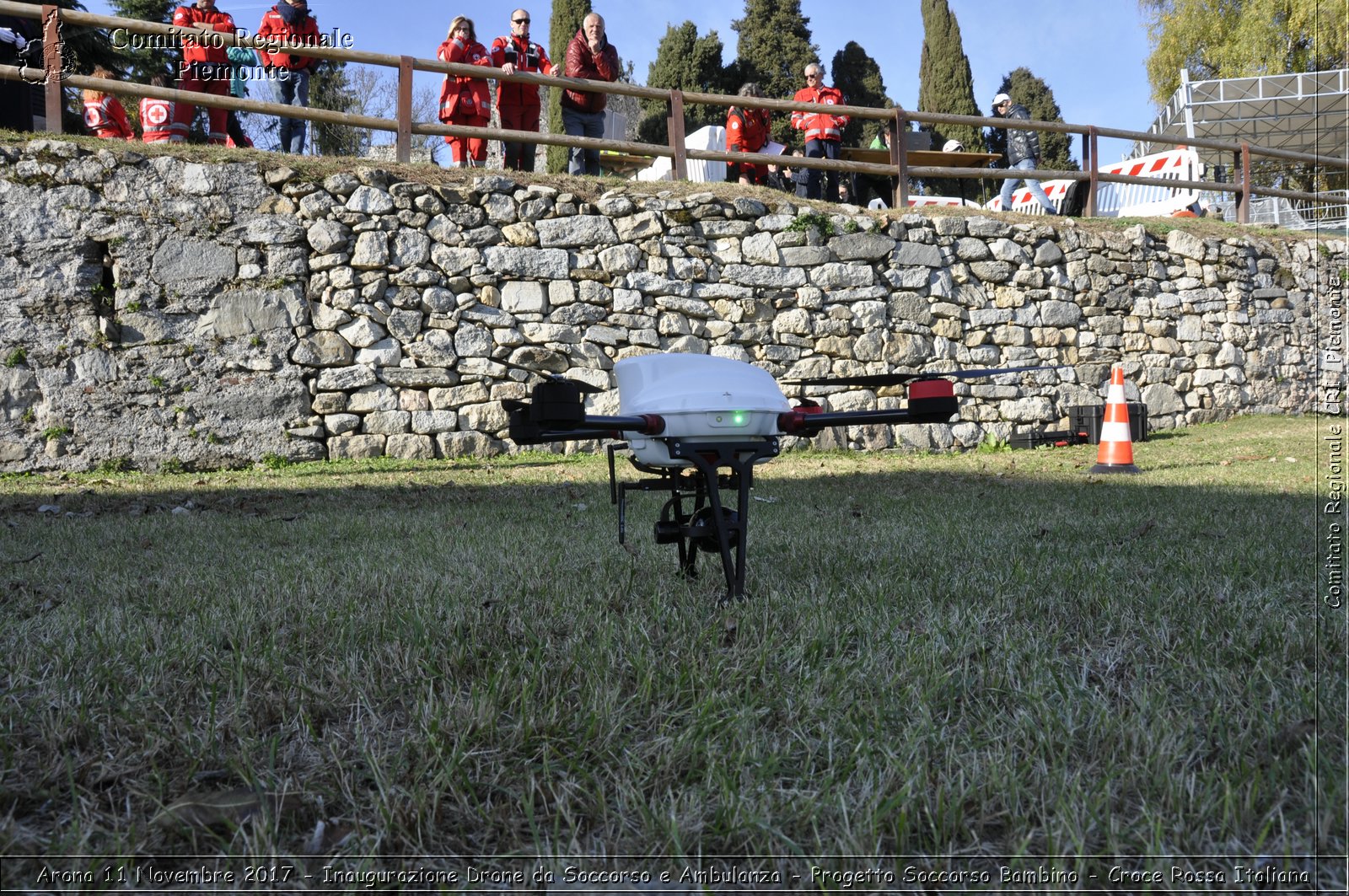 Arona 11 Novembre 2017 - Inaugurazione Drone da Soccorso e Ambulanza - Progetto Soccorso Bambino - Croce Rossa Italiana- Comitato Regionale del Piemonte