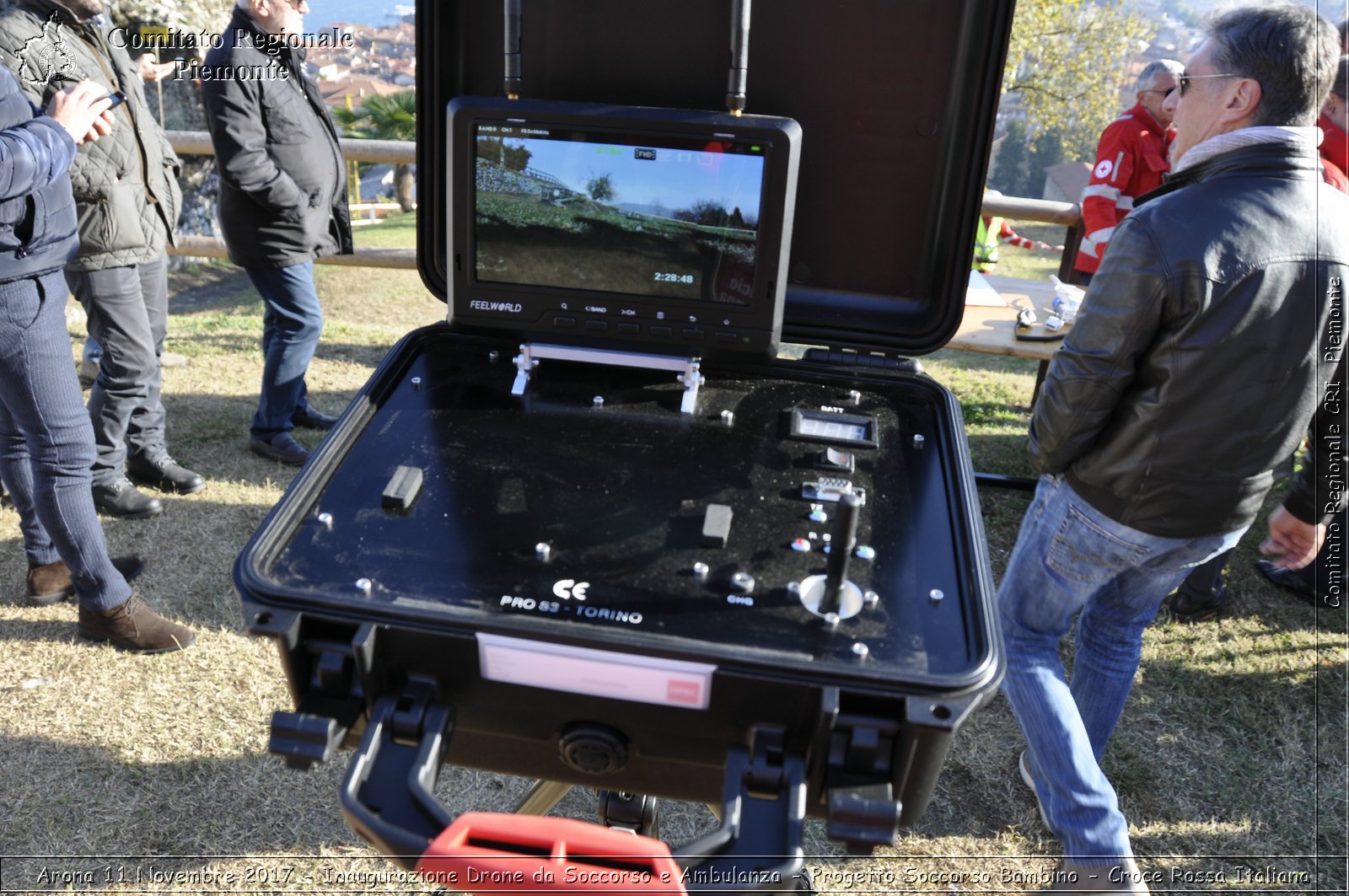 Arona 11 Novembre 2017 - Inaugurazione Drone da Soccorso e Ambulanza - Progetto Soccorso Bambino - Croce Rossa Italiana- Comitato Regionale del Piemonte