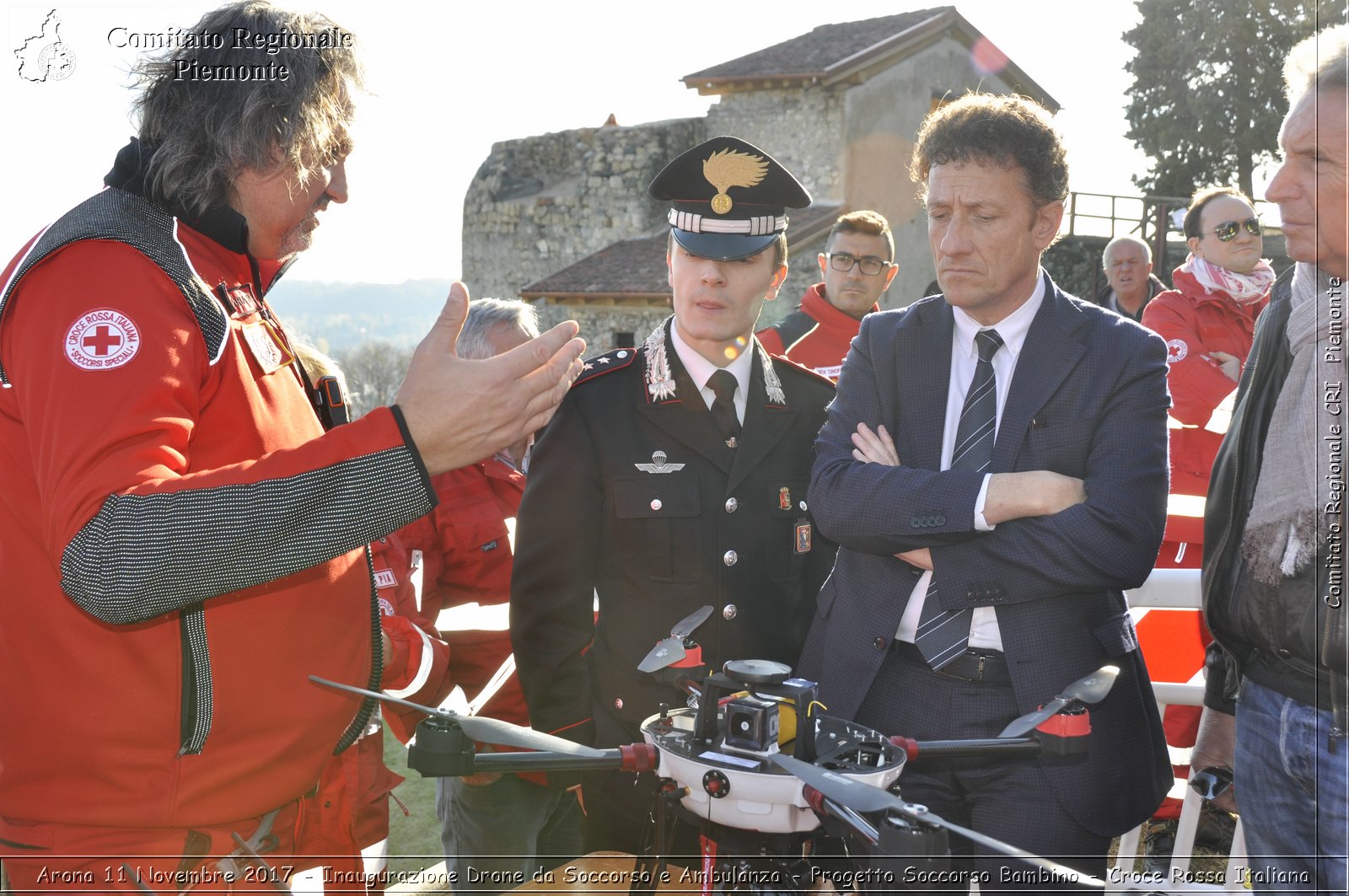 Arona 11 Novembre 2017 - Inaugurazione Drone da Soccorso e Ambulanza - Progetto Soccorso Bambino - Croce Rossa Italiana- Comitato Regionale del Piemonte