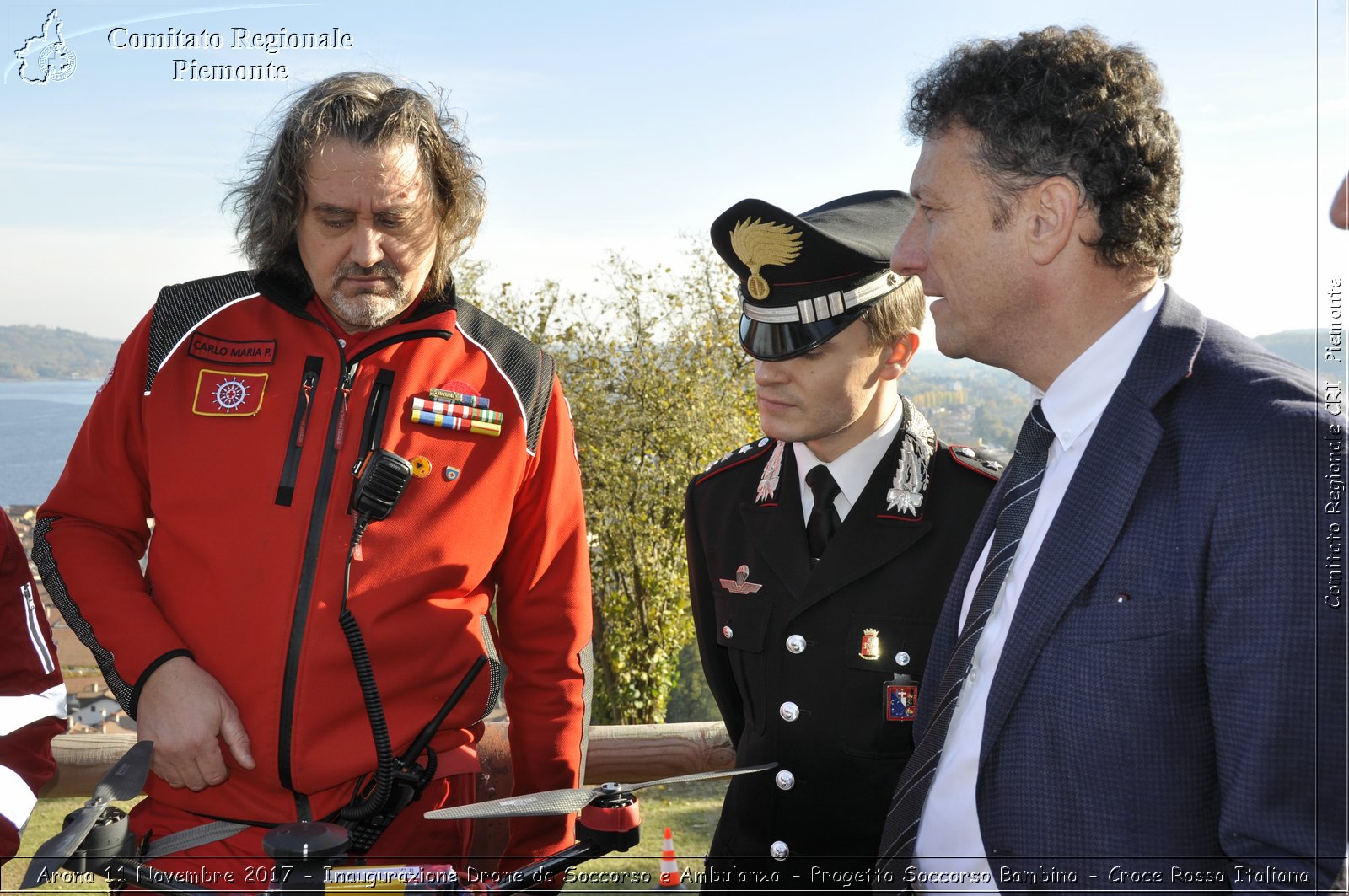 Arona 11 Novembre 2017 - Inaugurazione Drone da Soccorso e Ambulanza - Progetto Soccorso Bambino - Croce Rossa Italiana- Comitato Regionale del Piemonte