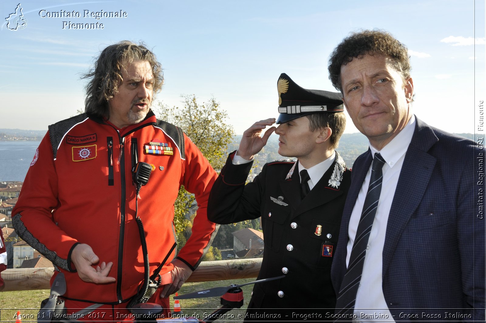 Arona 11 Novembre 2017 - Inaugurazione Drone da Soccorso e Ambulanza - Progetto Soccorso Bambino - Croce Rossa Italiana- Comitato Regionale del Piemonte