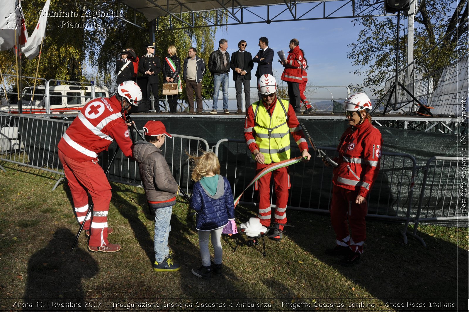 Arona 11 Novembre 2017 - Inaugurazione Drone da Soccorso e Ambulanza - Progetto Soccorso Bambino - Croce Rossa Italiana- Comitato Regionale del Piemonte