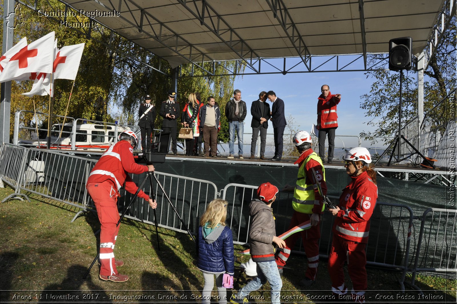 Arona 11 Novembre 2017 - Inaugurazione Drone da Soccorso e Ambulanza - Progetto Soccorso Bambino - Croce Rossa Italiana- Comitato Regionale del Piemonte