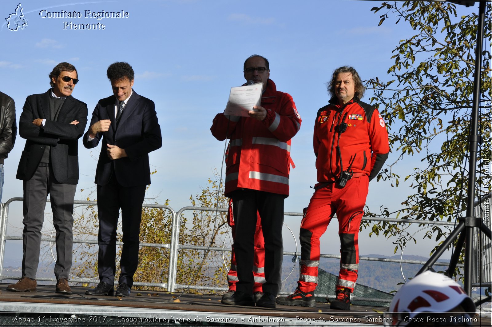 Arona 11 Novembre 2017 - Inaugurazione Drone da Soccorso e Ambulanza - Progetto Soccorso Bambino - Croce Rossa Italiana- Comitato Regionale del Piemonte