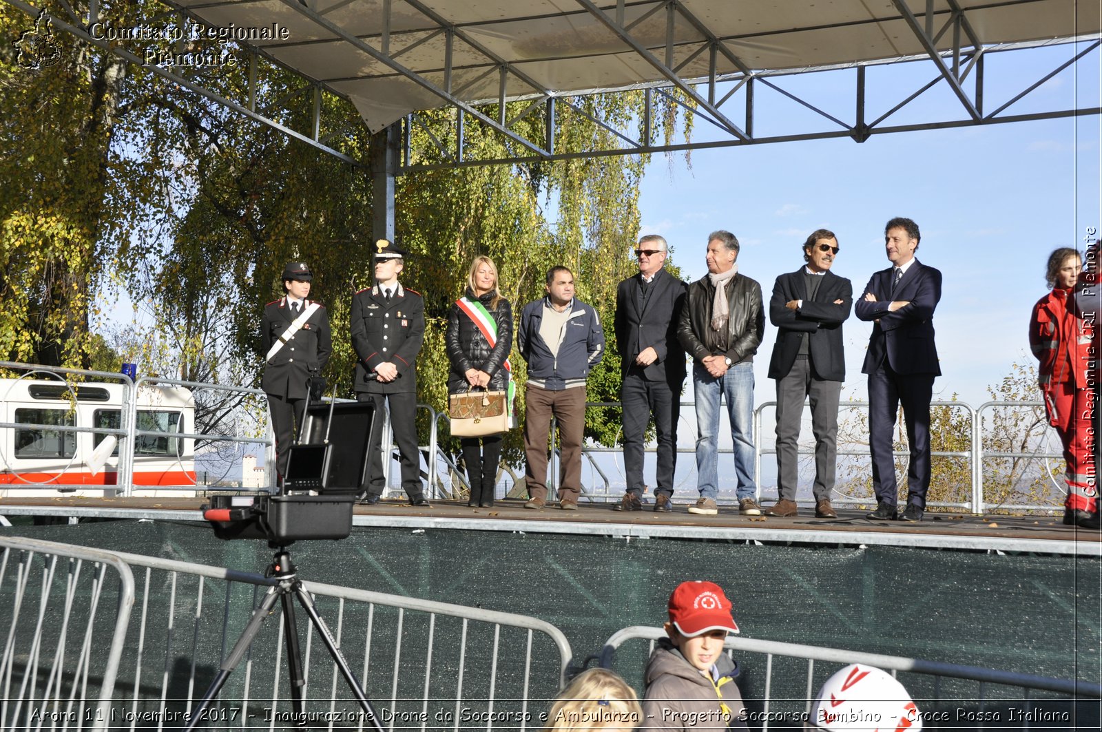 Arona 11 Novembre 2017 - Inaugurazione Drone da Soccorso e Ambulanza - Progetto Soccorso Bambino - Croce Rossa Italiana- Comitato Regionale del Piemonte