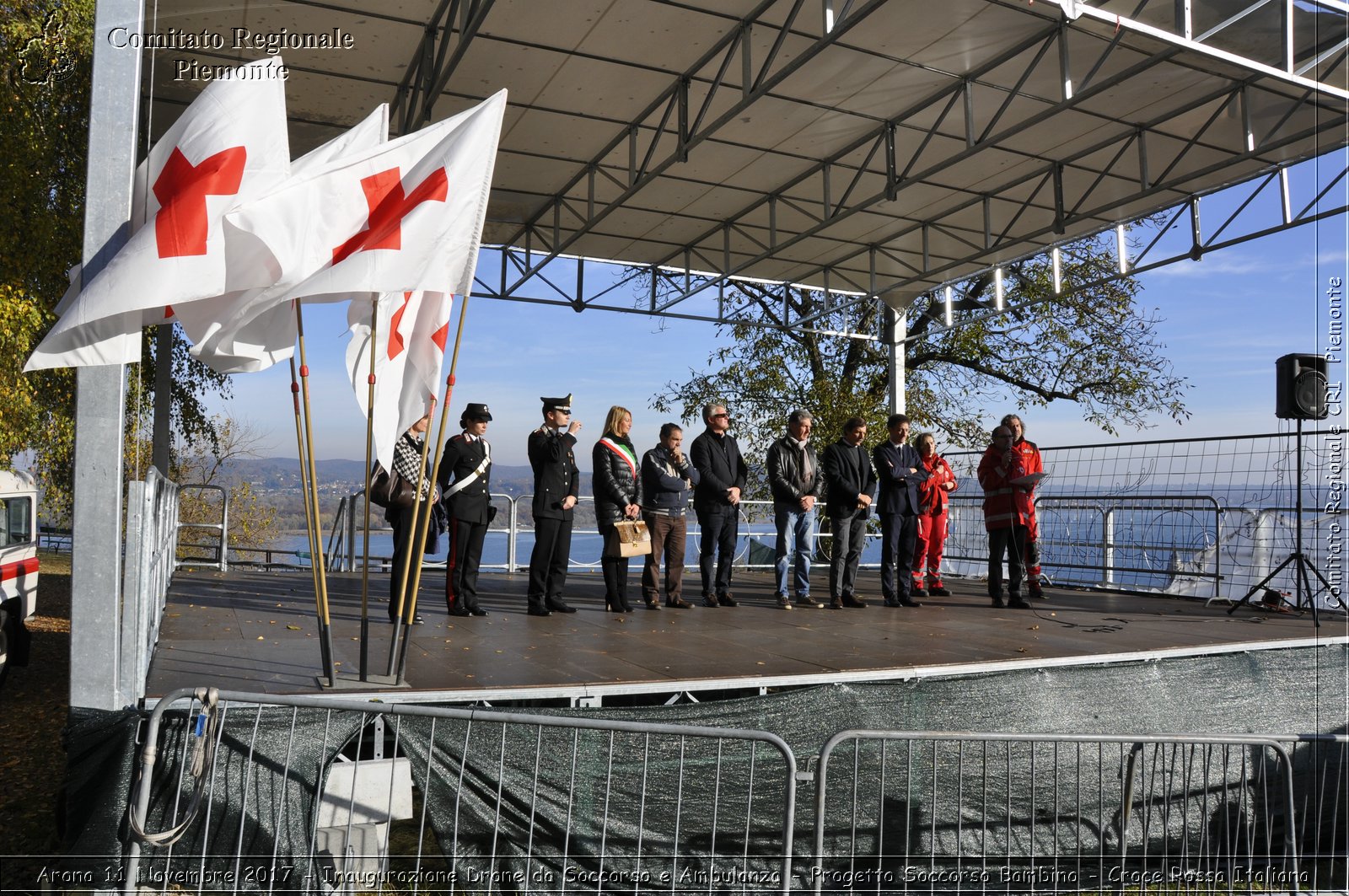 Arona 11 Novembre 2017 - Inaugurazione Drone da Soccorso e Ambulanza - Progetto Soccorso Bambino - Croce Rossa Italiana- Comitato Regionale del Piemonte