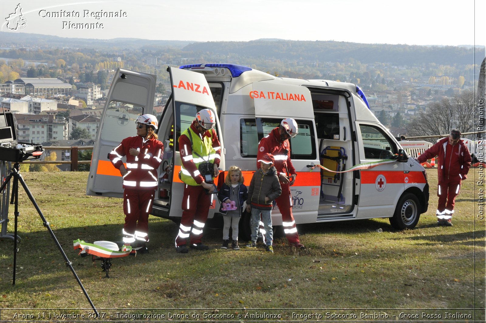 Arona 11 Novembre 2017 - Inaugurazione Drone da Soccorso e Ambulanza - Progetto Soccorso Bambino - Croce Rossa Italiana- Comitato Regionale del Piemonte